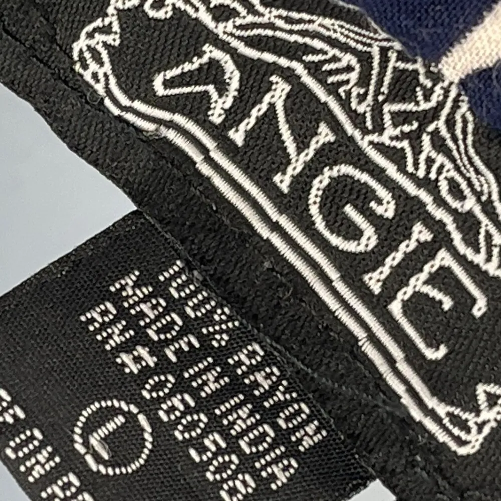 Angie Boho Western Print Strapless Shorts Romper Loose Fit Relaxed Large Navy - Image 8