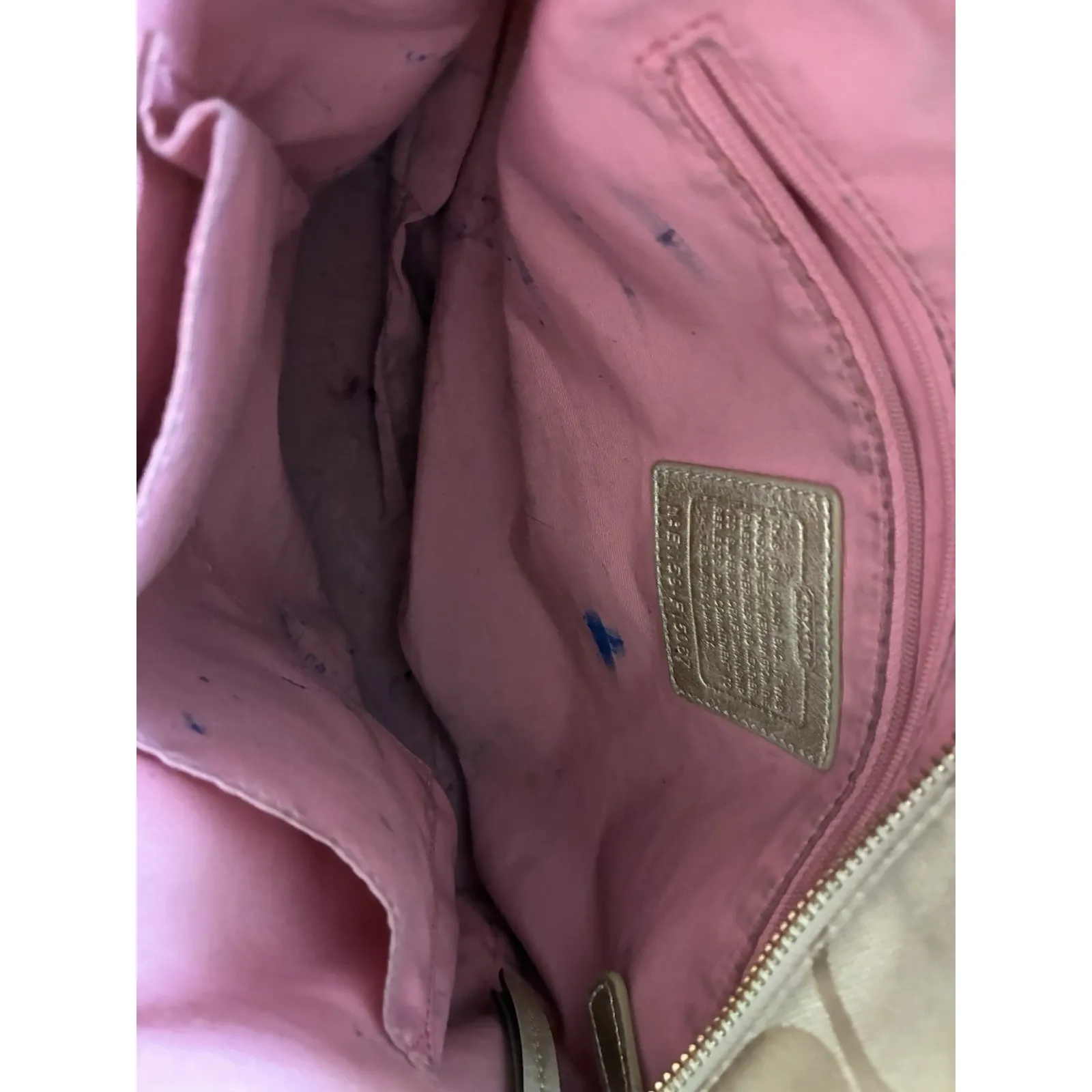 Vintage COACH Purse F15067 Brown Signature‎ Duffle Crossbody Soho Shoulder Bag - Image 6