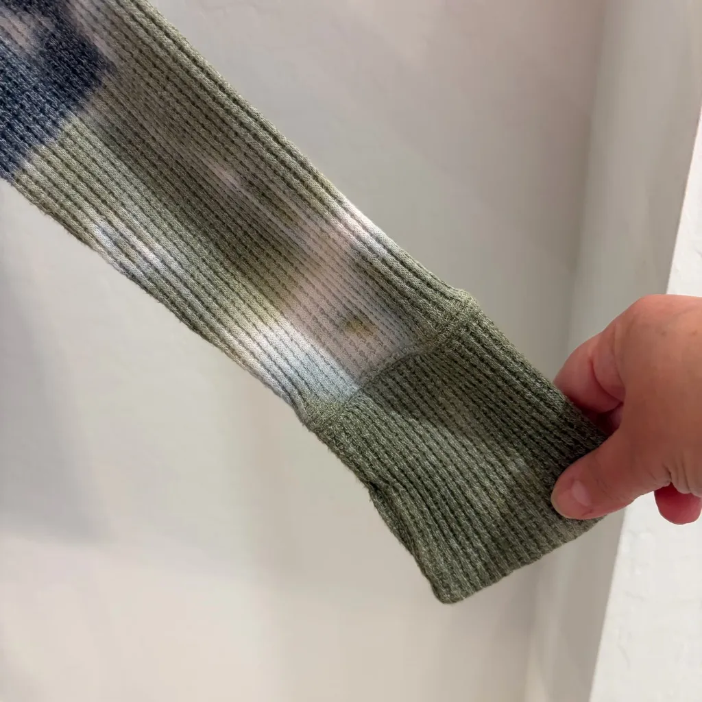 Free People We The Free Tie Dye Crew Neck Oversized Thermal Tunic Size XS - Image 6