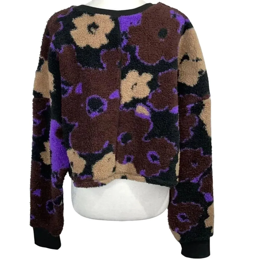 BP High Pile Fleece Long Sleeve Floral Pullover Sweatshirt Size 2X New w/ Tag - Image 11