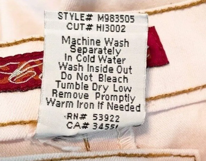 Vintage Z Cavaricci Jeans Pale Pink Slouchy Straight Leg Jeans Size 12 90s Y2K - Image 11