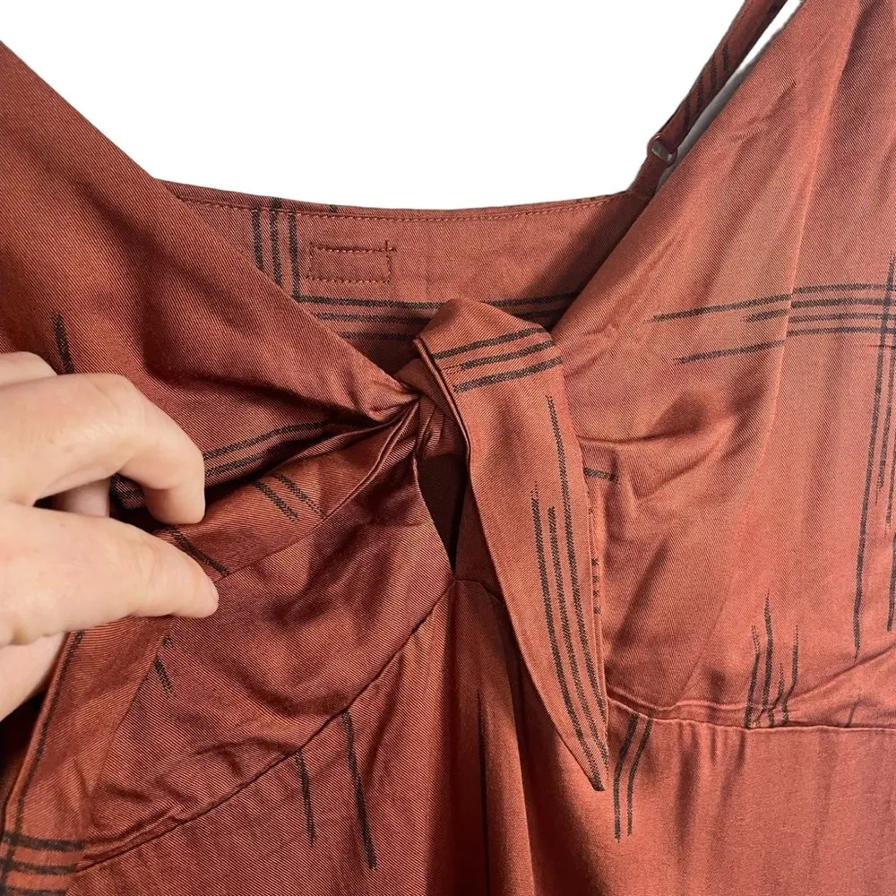 NWT RVCA Women’s Capital Knot Tank Dress in Rust Size L - Image 7