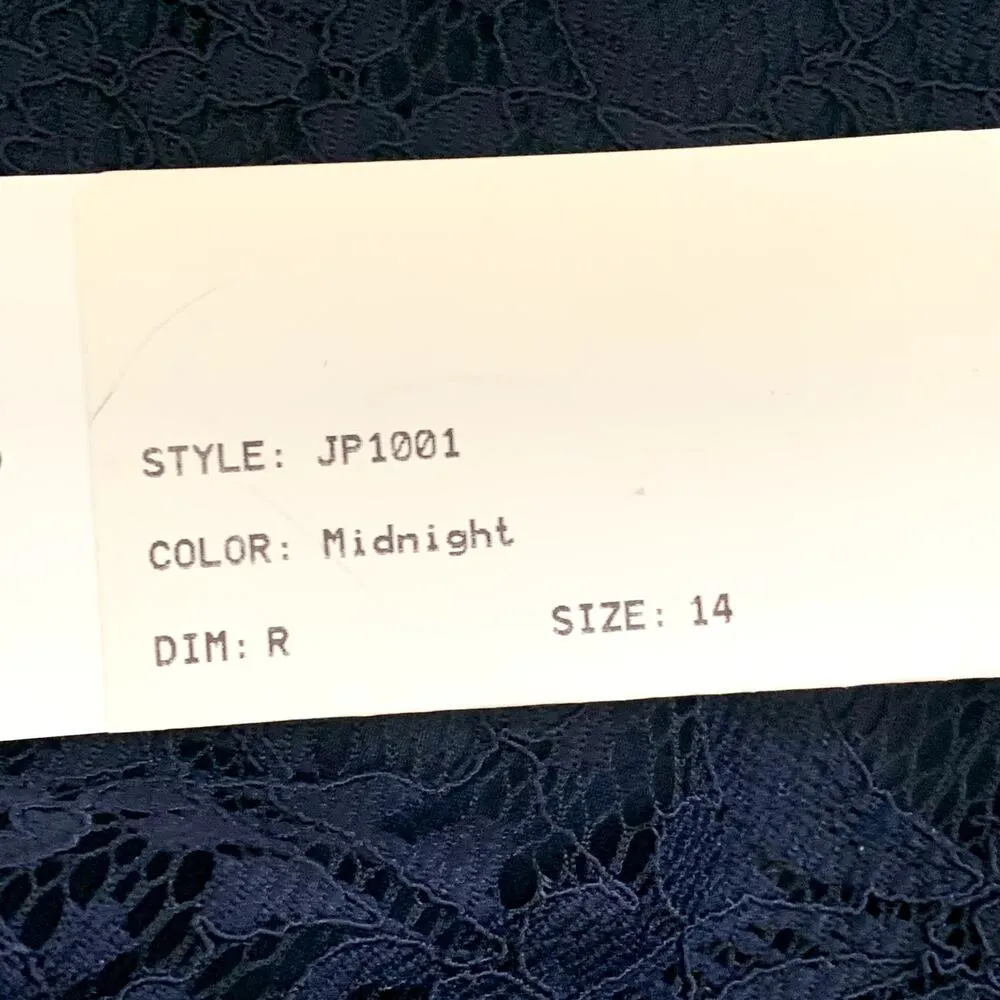 NWT Jenny Packham JP1001 s Dress Gown in Navy Blue Size 14 - Image 10