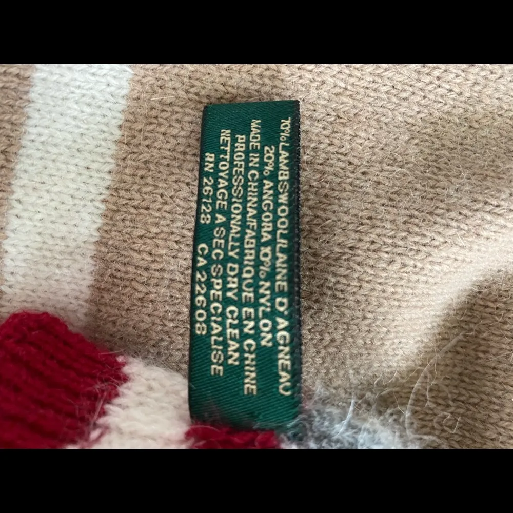 Ralph Lauren striped scarf Tan - Image 4