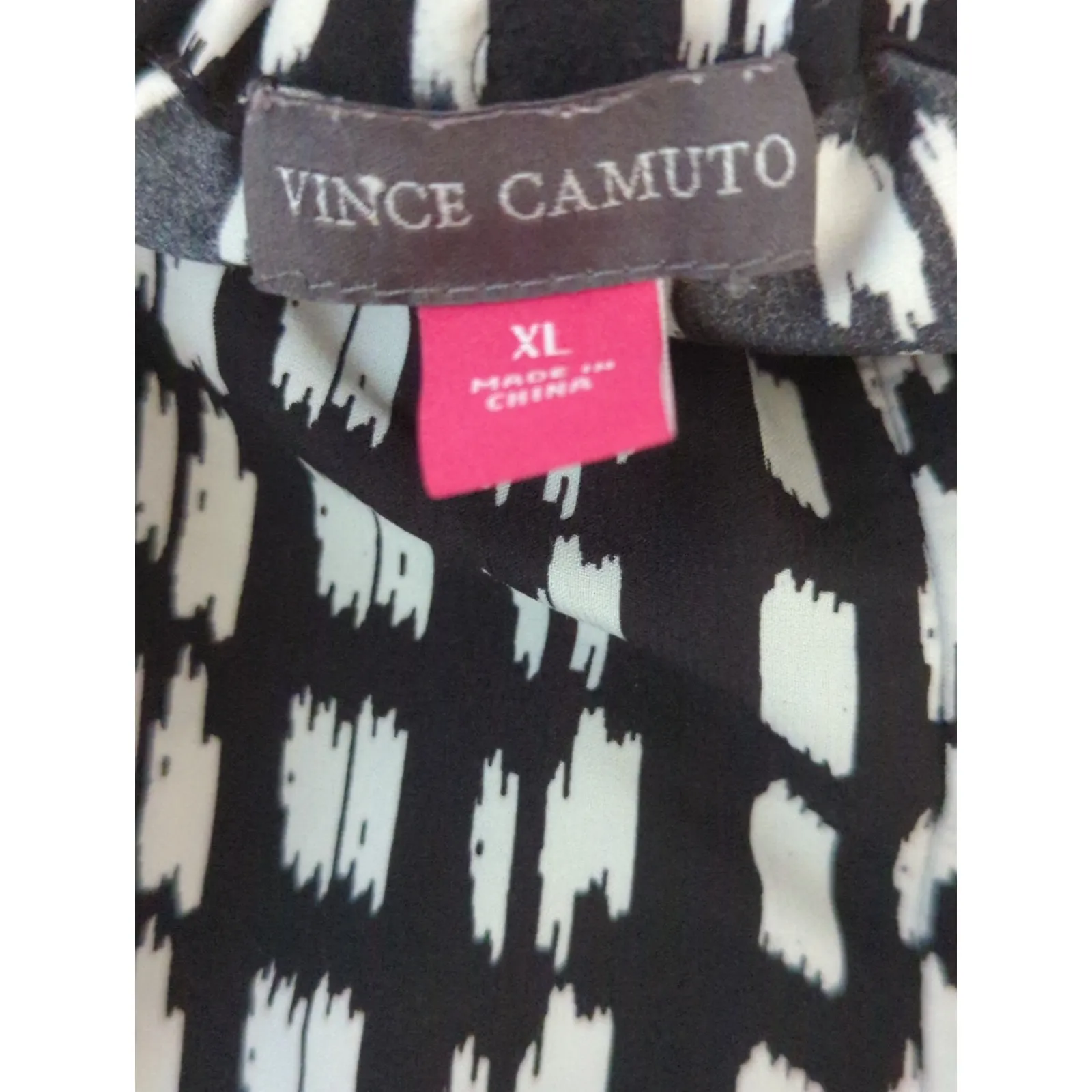 Vince Camuto Black & White Abstract Prints Pants Women's XL Bohemian Lagenlook - Image 9