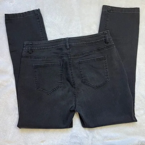 W by Worth‎ Women's Black Lightweight Cotton Blend Denim Skinny Jeans Size 2 - Image 5