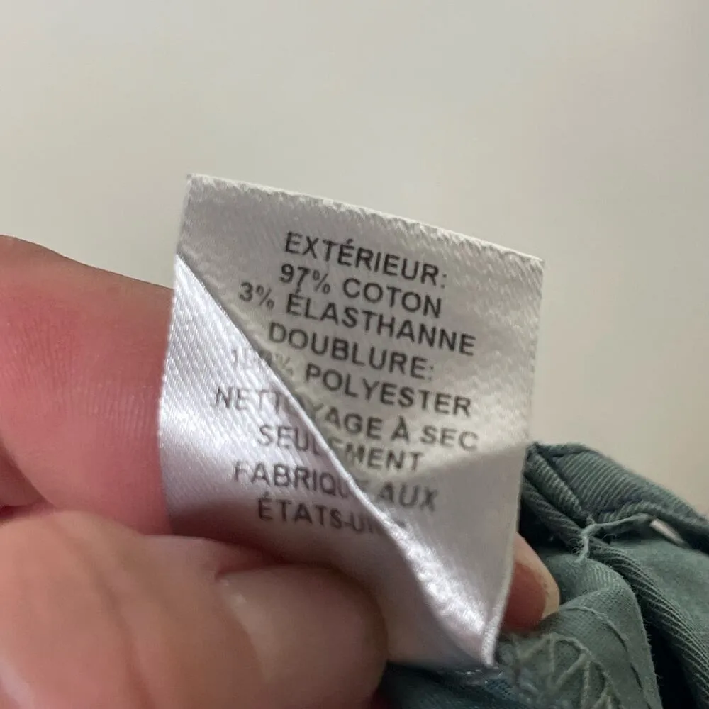 Sea New York High Rise Wide Leg Pants Womens 4 Green Moss Size 24 - Image 8