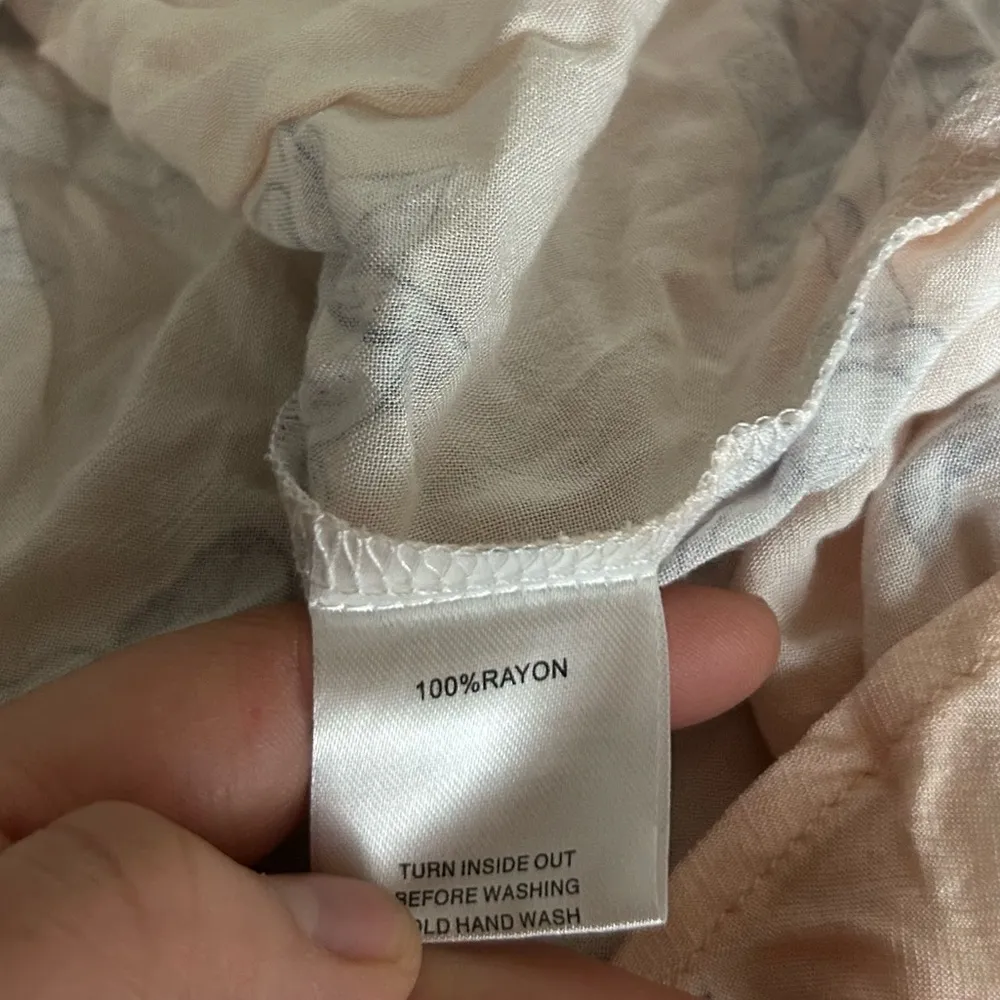 NWT Sabo Skirt Floral Print Unlined Floral Print Mini Dress Size Large - Image 5