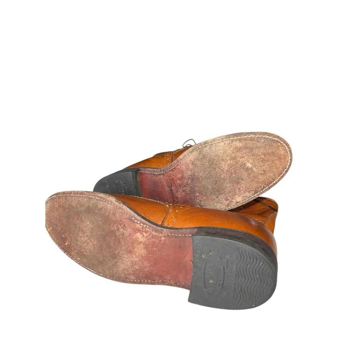 Vintage Justin Packer Lace Up Roper Boots Tan Leather Made USA Women’s Size 6.5C - Image 9