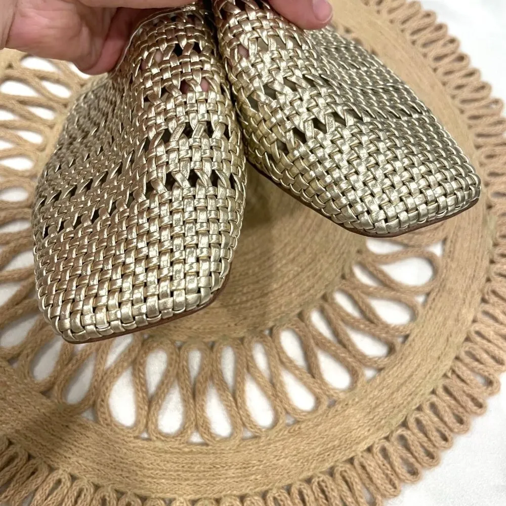 Sam Edelman Leona Mule Gold Metallic Flat Size 6.5 - Image 9