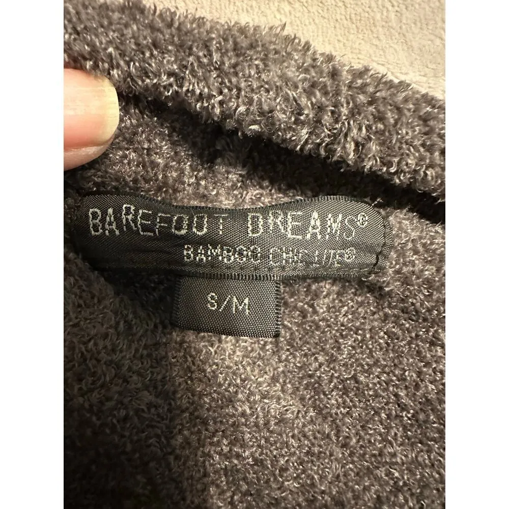 Barefoot Dreams Cardigan Size S/M Small Medium Taupe Soft Warm Cozy Winter - Image 4