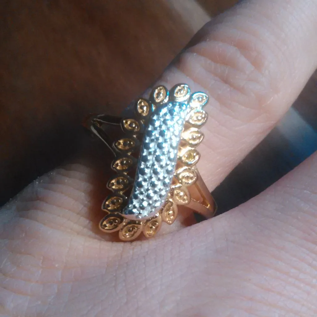 Yellow Diamond Accent Platinum Bond Ring (Size 6) - Image 5