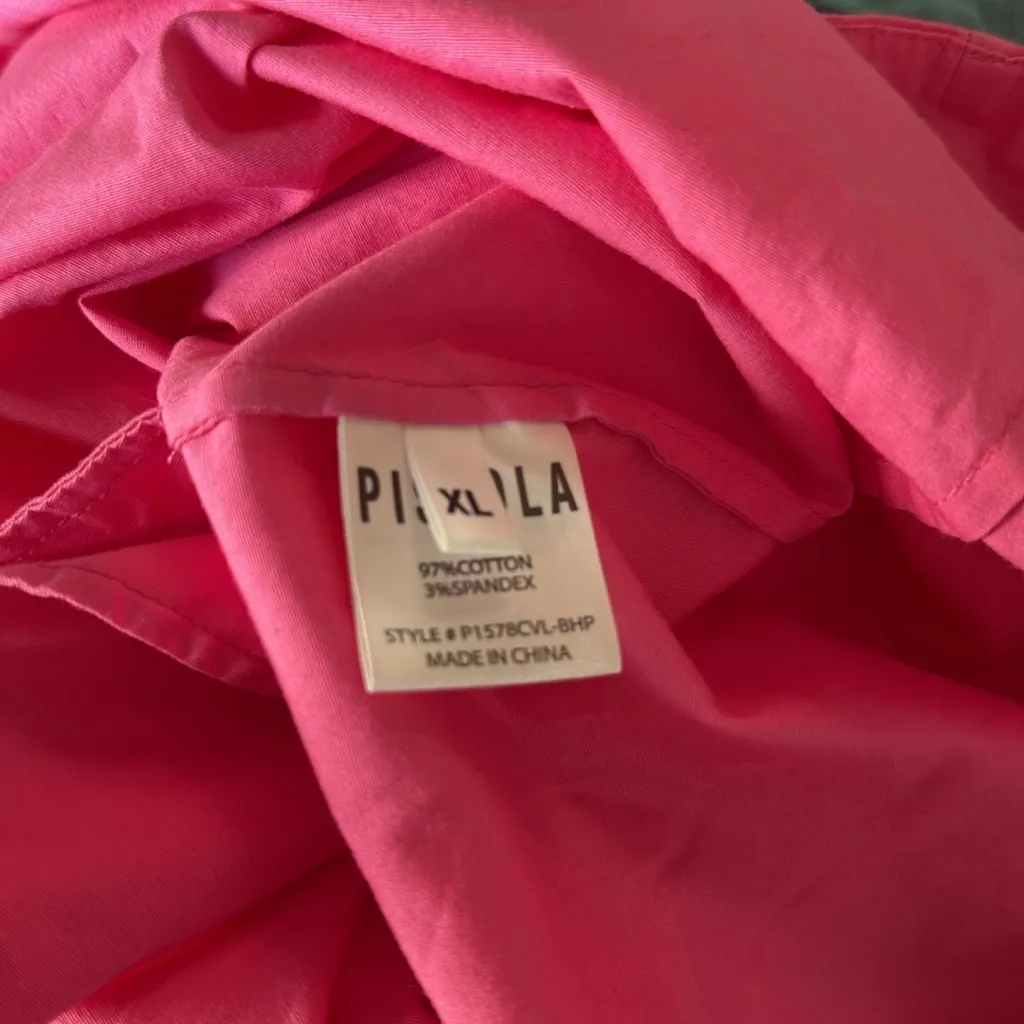 Pistola Farrah Pink Stretch Cotton Midi dress XL - Image 14