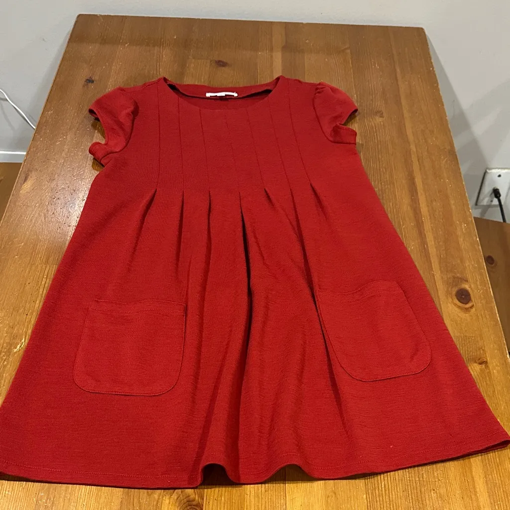Alice + Olivia Red Mini Dress 100% Wool - Image 14