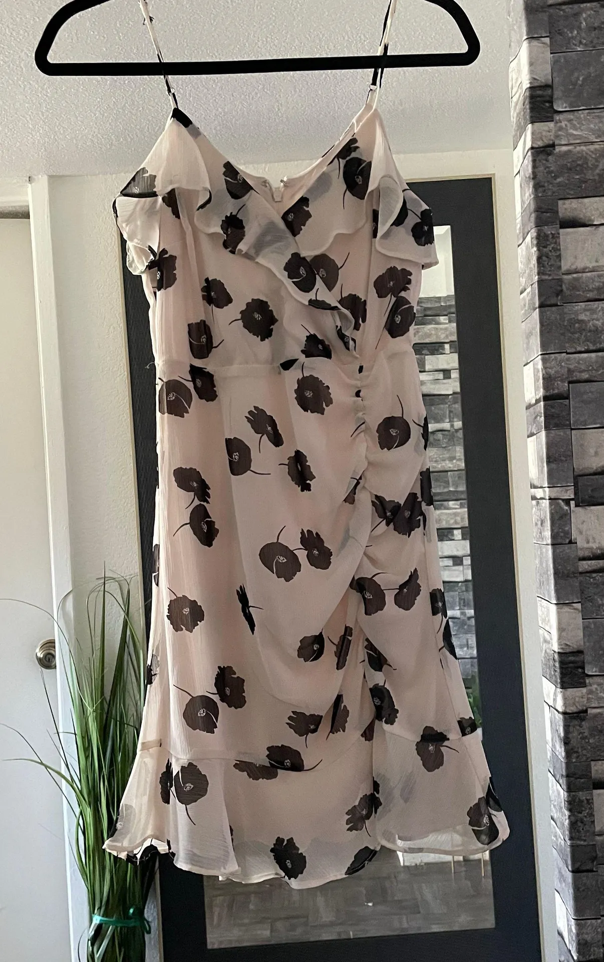 white black floral dress - Image 4