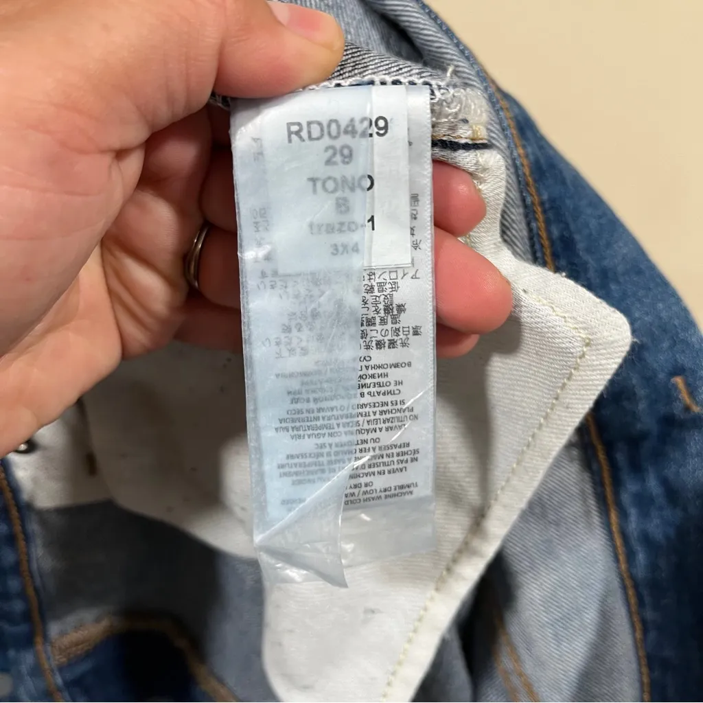 RE/DONE 70s  Wide-Leg Jeans in 60s Fade Organic Cotton Size 29 NWT Baggy - Image 11