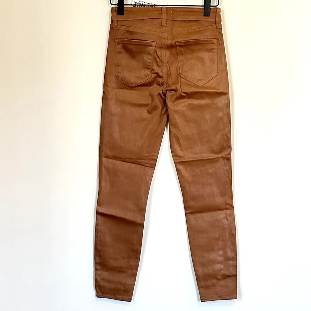 NWT L'AGENCE Margot High Rise Skinny Jean in Java Coated - Size 25 - Image 6