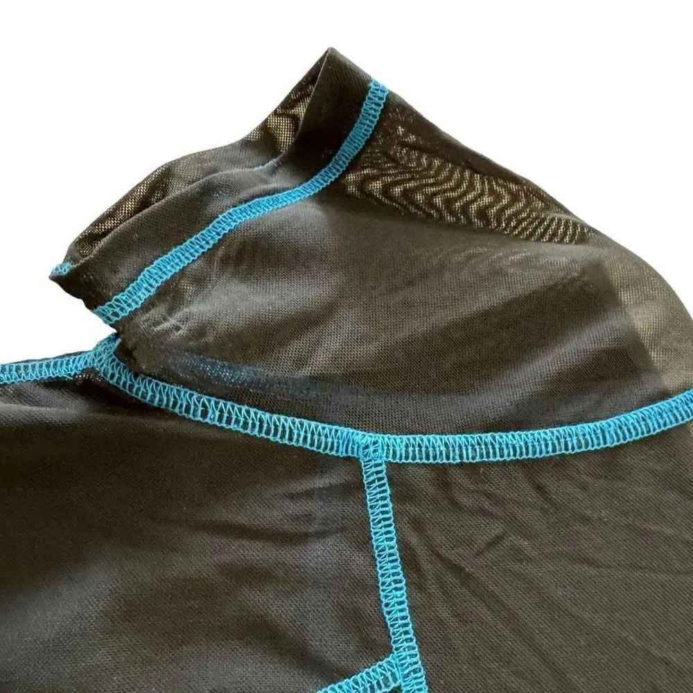 Urban Outfitters Crop-top Y2K Sheer Mesh TShirt SZ M #2159 - Image 3