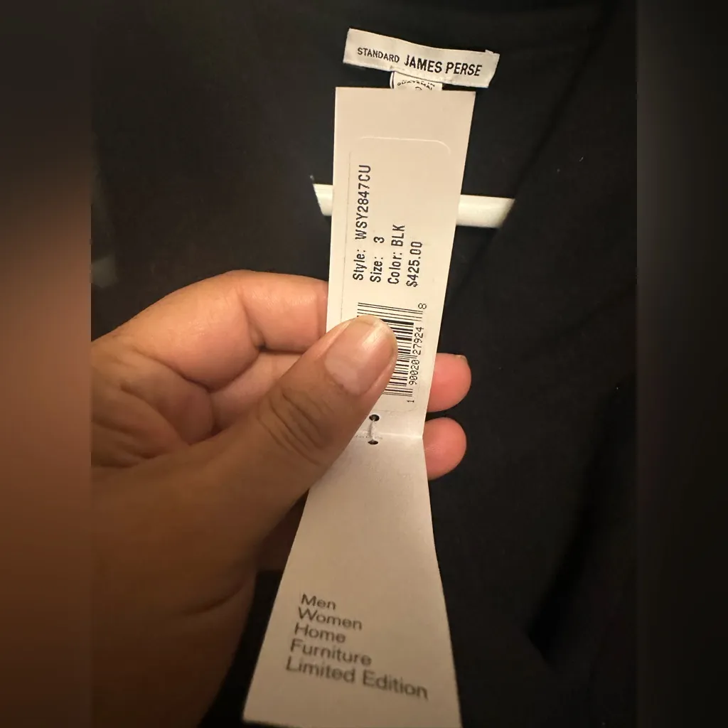 James Perse Black Double-Breasted Pea Coat - Image 7