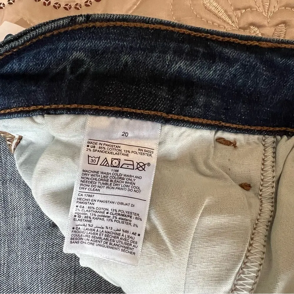 Old Navy Extra High-Waisted Rockstar Super Skinny Ribbed Jeans NEW Plus Size 20 - Image 8