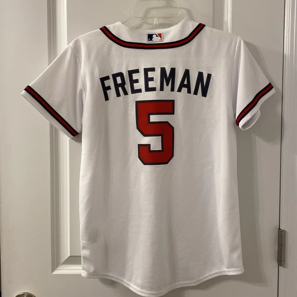 Braves Jersey White Size M - Image 4