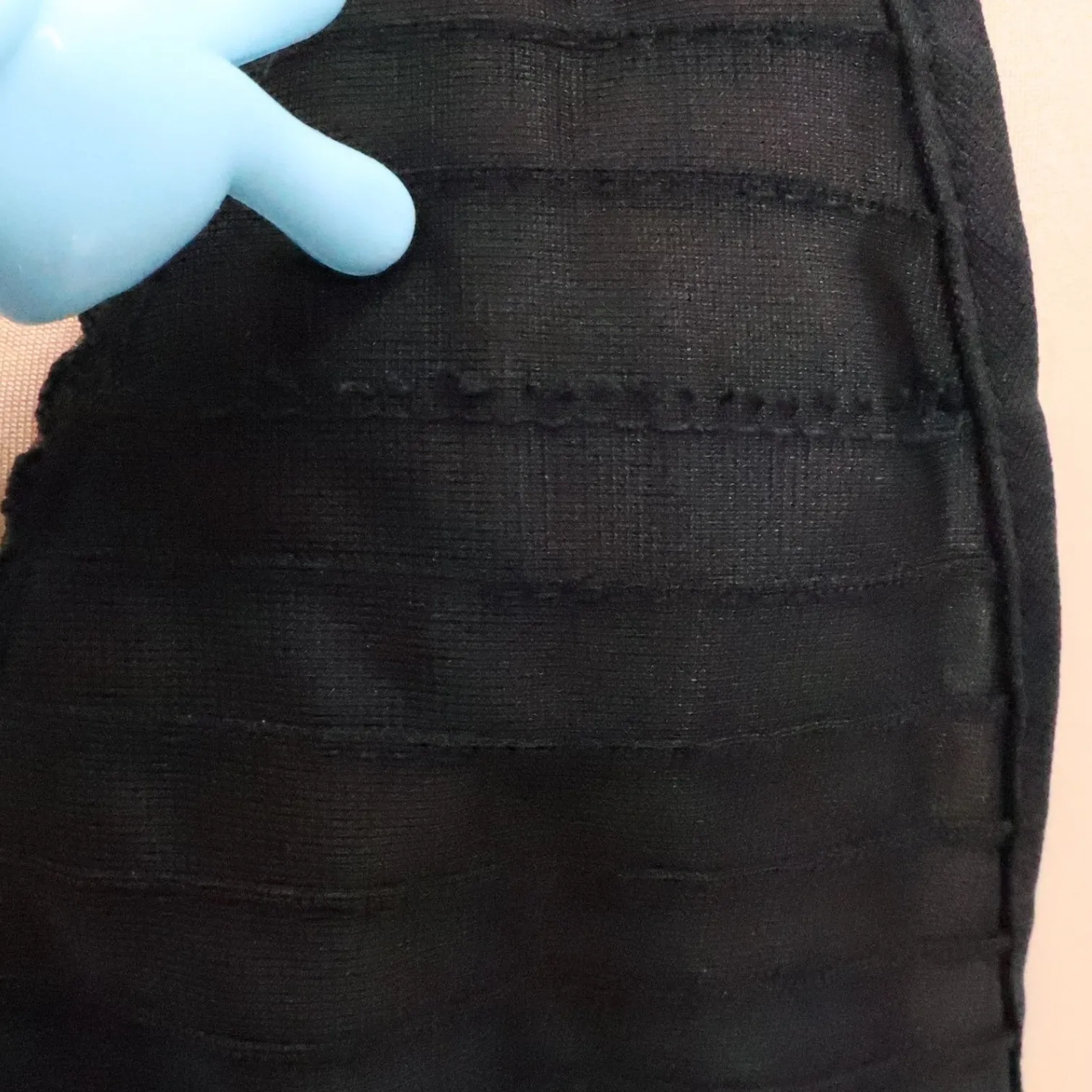 Black Maxi Slip Dress Dark Fairy Grunge Witchy Deep V Neck Side Tie Size S - Image 8