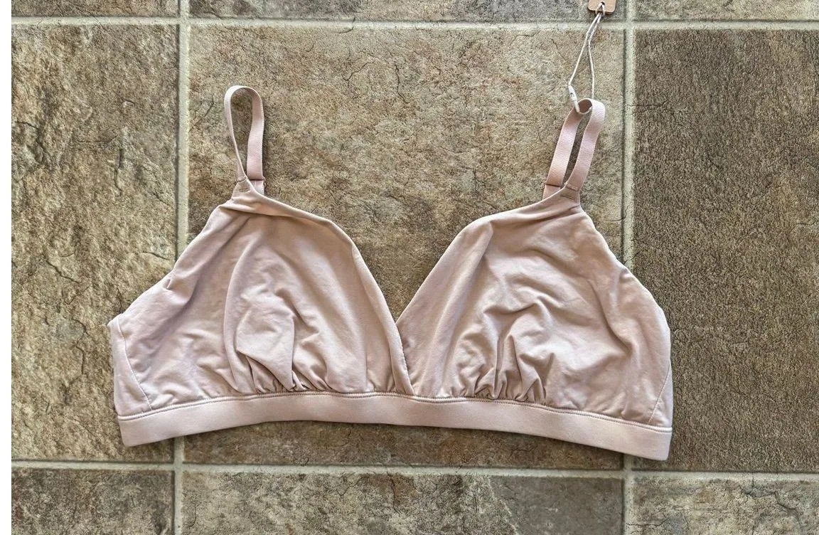 Skims Fits Everybody Crossover Bralette Clay Size XL - Image 2