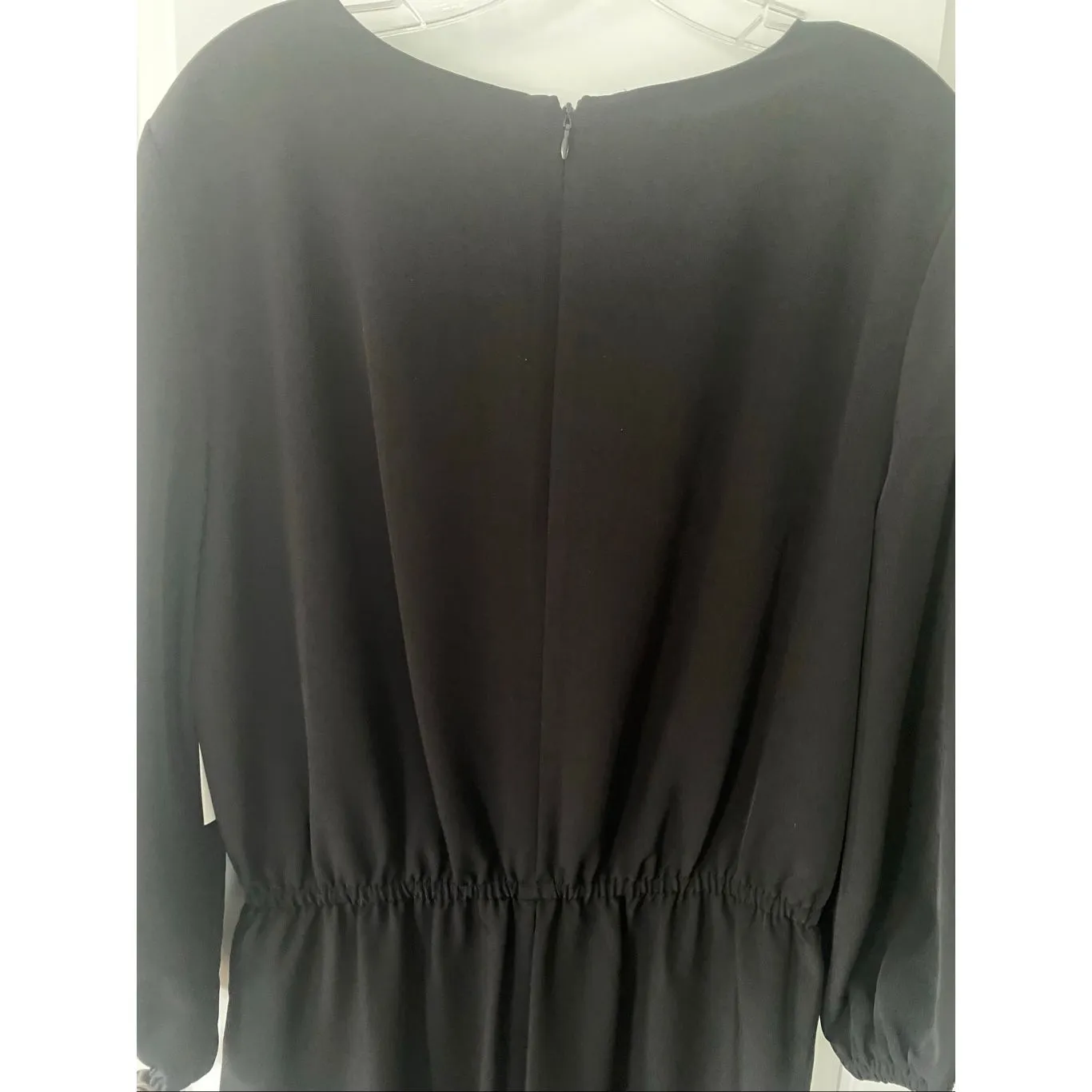 H By Halston Black Wrap Style Jumpsuit Sz L NWT Size L - Image 8