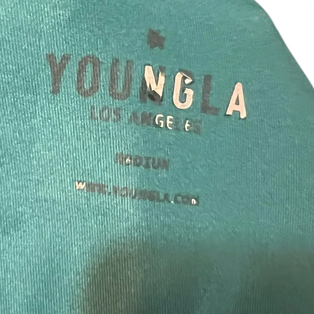 YOUNGLA 129 Trilogy Compression Training Shorts in Teal Men's Size Medium Green - Image 10