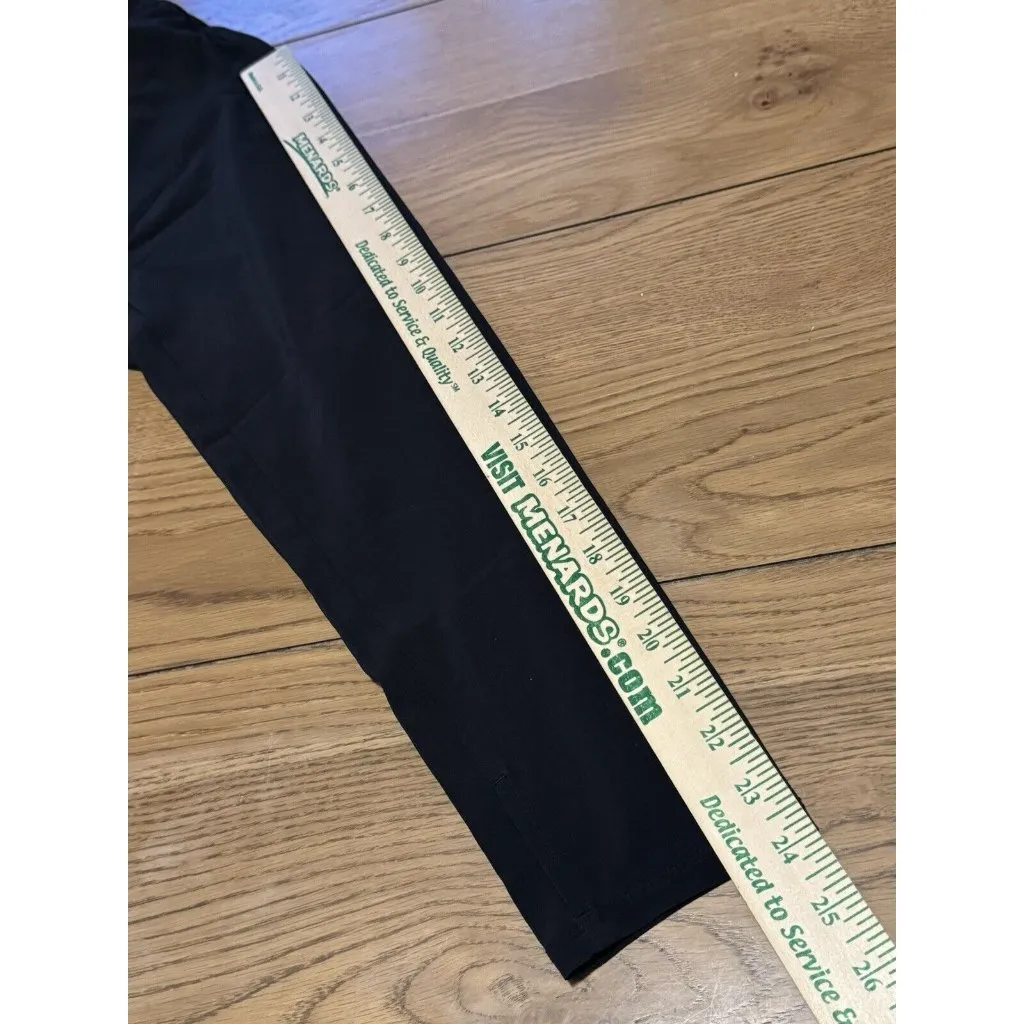 Athleta Layered Shirt‎ Scrunch Bottom Size Medium Black Polyester Blend Preppy - Image 11