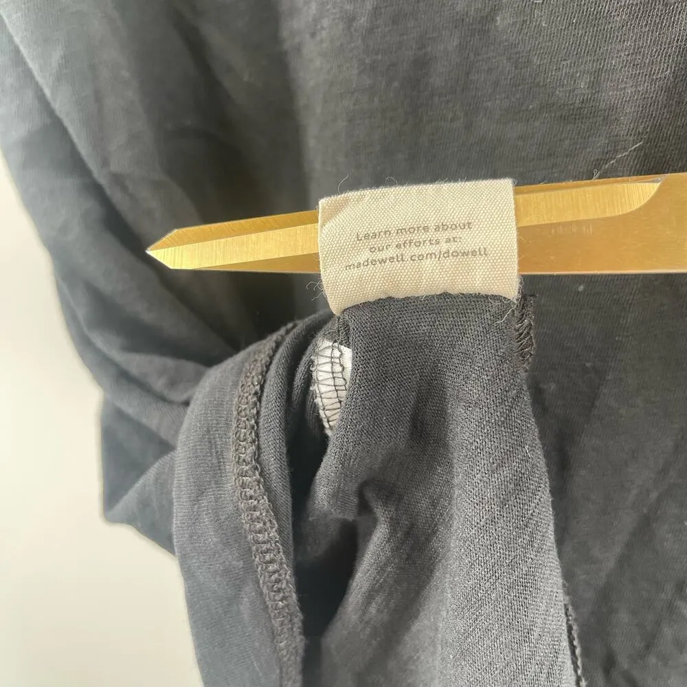 MADEWELL Tank Top Size Extra Small Organic Cotton Black Casual Lounge Comfy - Image 11