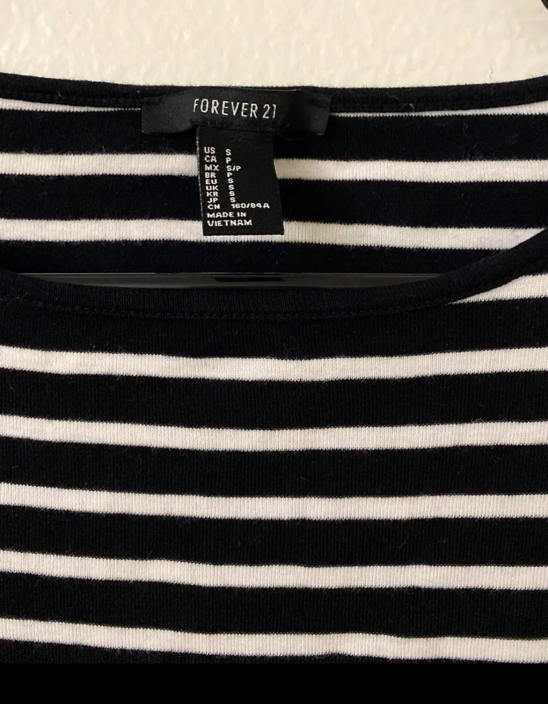 Black & White Striped Blouse - Image 4