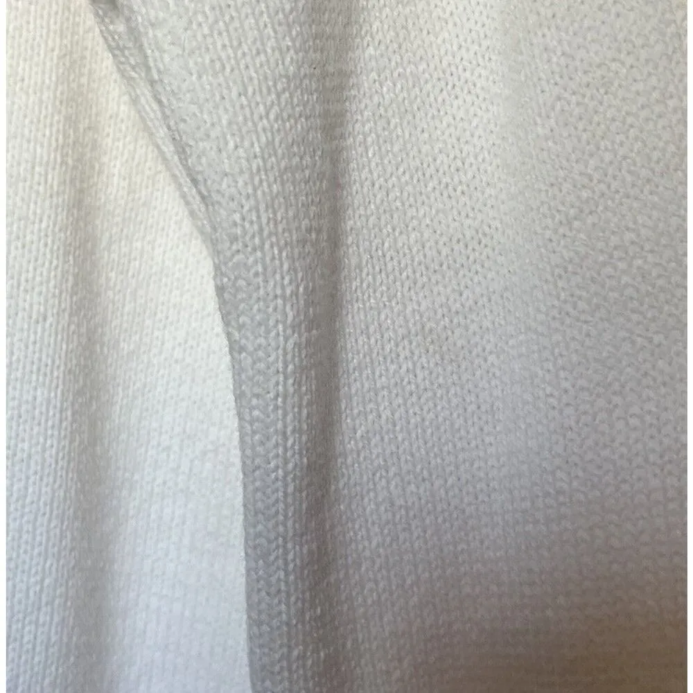 Show me your Mumu Sweater White Cropped Knit Vacay Varsity Crop Graphic Colorful - Image 8