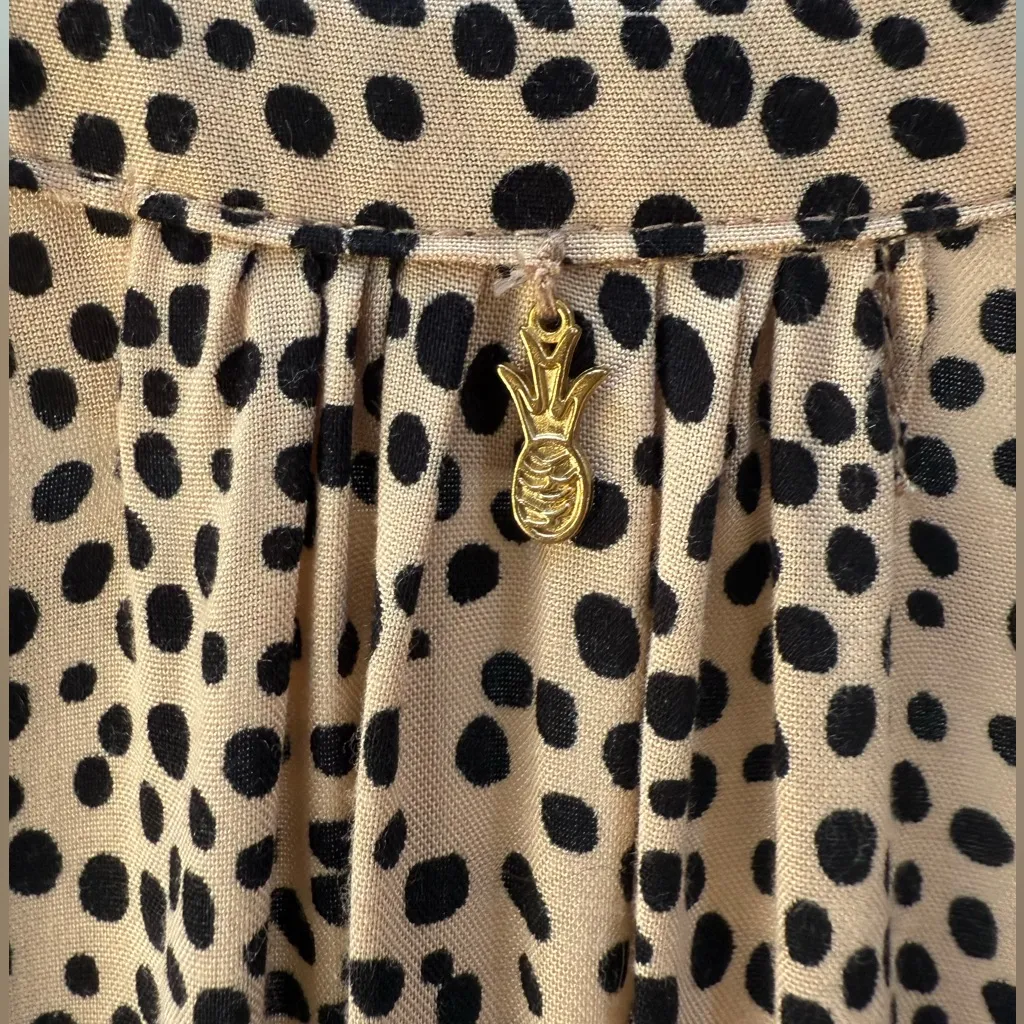 BEACHGOLD by ANTHROPOLOGIE Chelsea Romper • XS/S • Tan/Black Leopard - Image 9