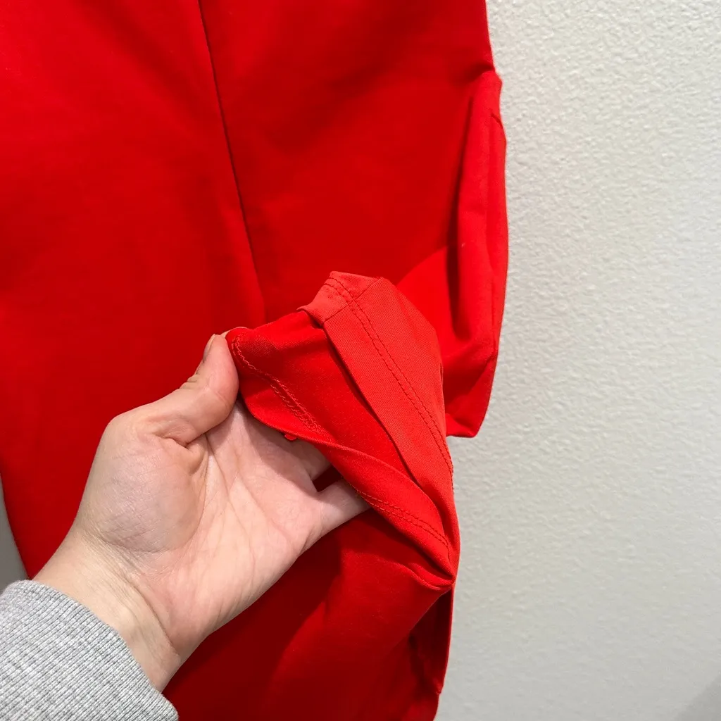 bebe Vibrant Red Orange Cutout Mini Dress - Image 6