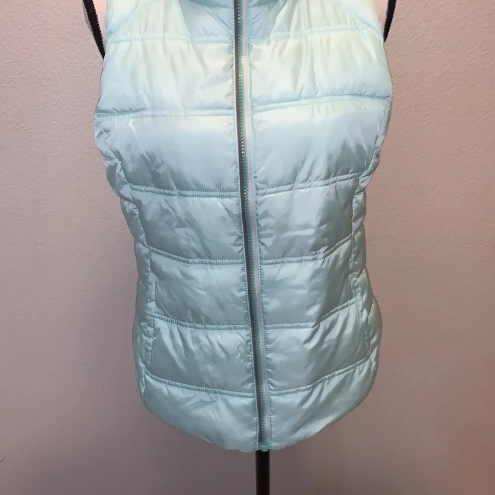 SO  light blue winter warm puffer vest - Image 3