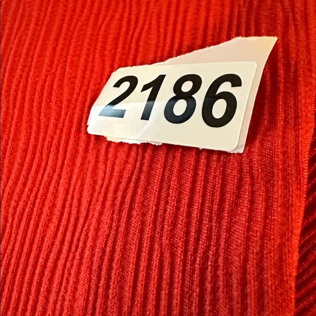 C//MEO‎ collective heart commands one shoulder ruffle red dress size Medium - Image 8