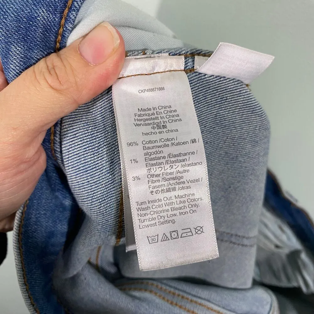 Madewell Women's Blue Medium Wash 10" High Rise Skinny Roadtripper Jeans Size 33 - Image 2