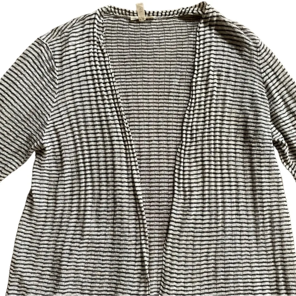Eileen Fisher Lightweight Sheer Stripe Cardigan Women’s Size Small A10 - Image 4