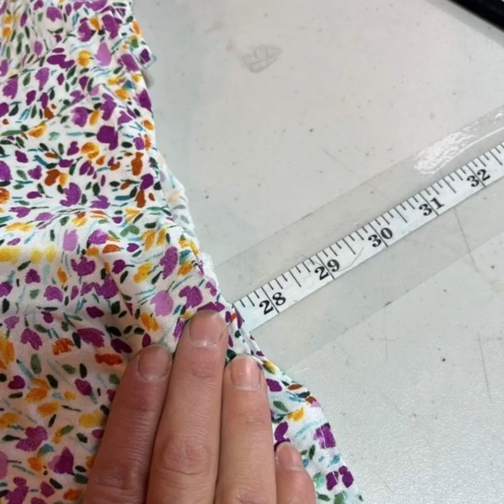 Torrid Fit‎ And Flare Floral Tie Back Stretch Challis Button-Front Tank Size 4X - Image 10