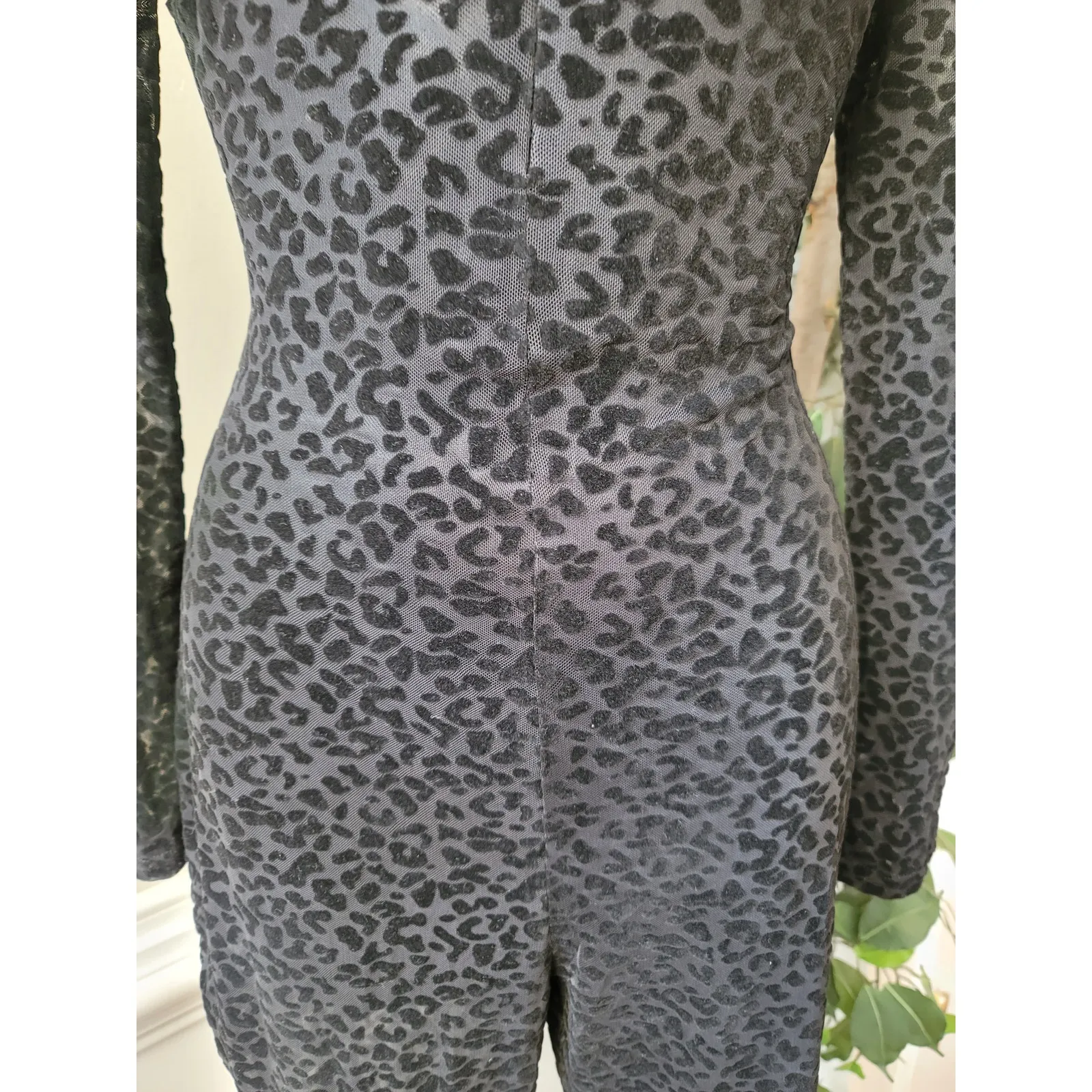 Lane Bryant Jumpsuit Women Size S Brown Metallic Wide Leg Long Sleeve Belted - Image 6