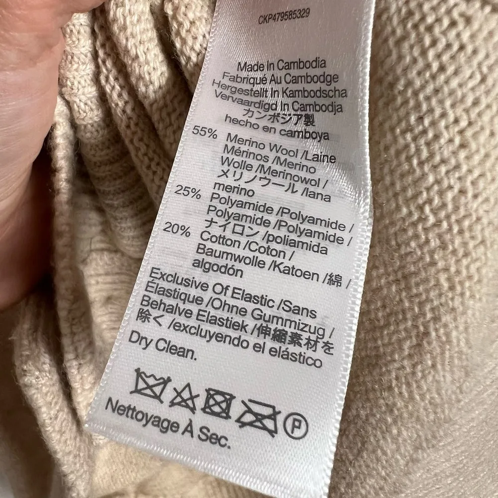 Madewell V-Neck Button Front Wool Blend Relaxed Cardigan Sweater Size XS - Image 9