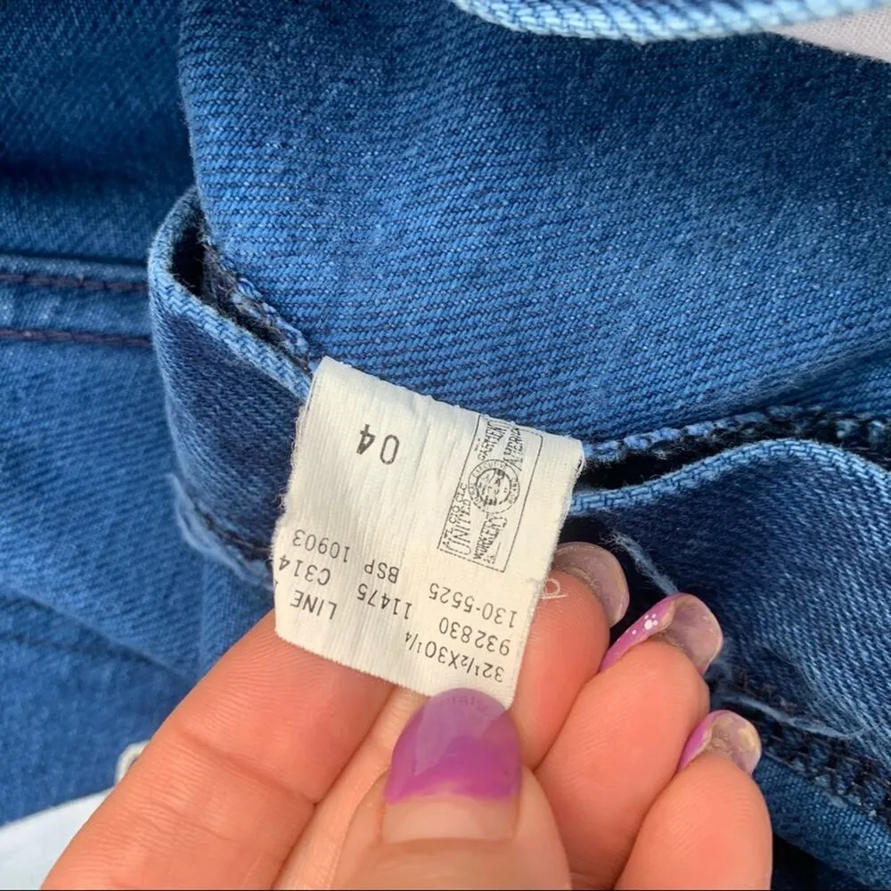 Vintage 90s Riders high rise taper ankle mom jeans 31" Waist Blue Size 12 - Image 5