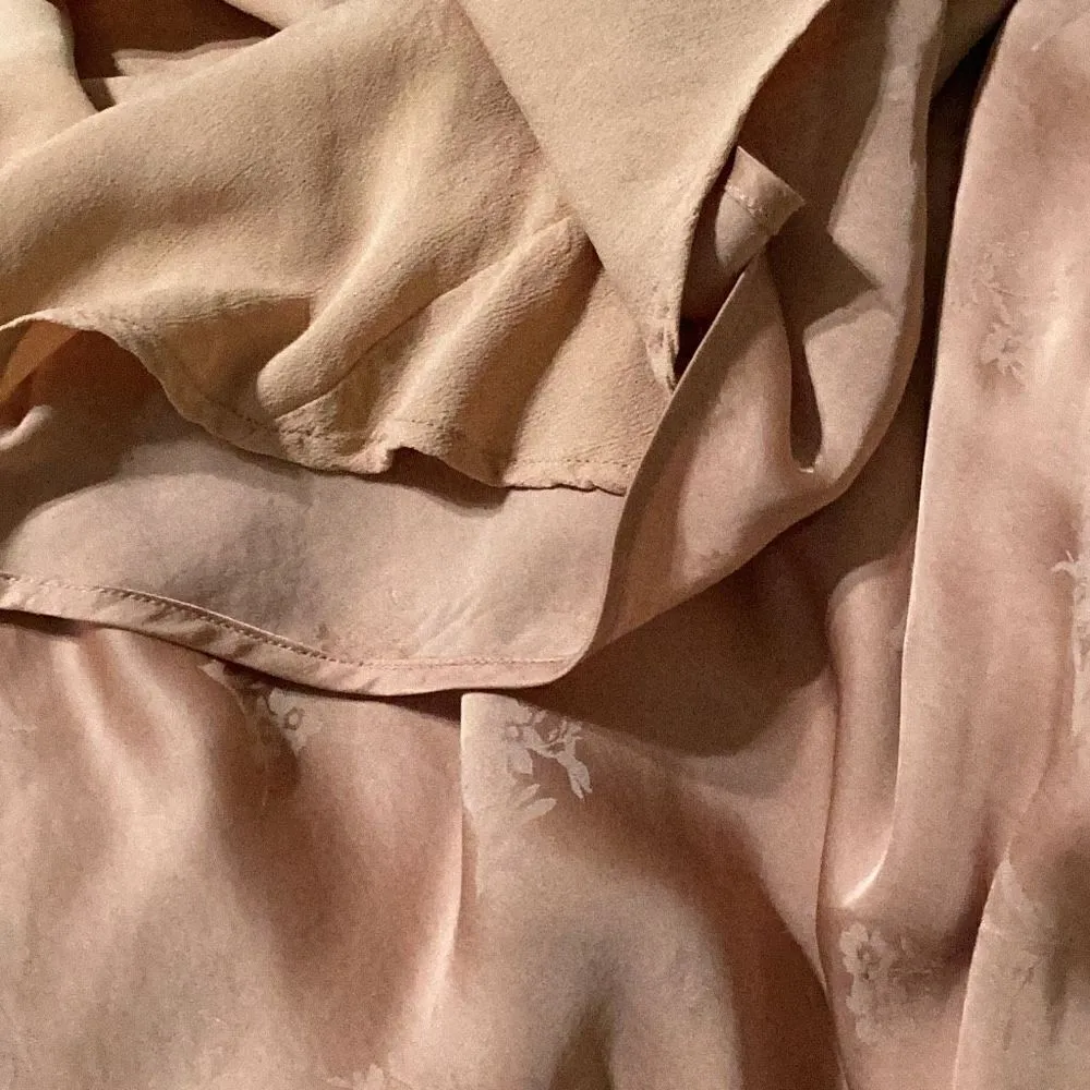 New. JOIE blush silky slip dress. Size small. Retails $348 - Image 9