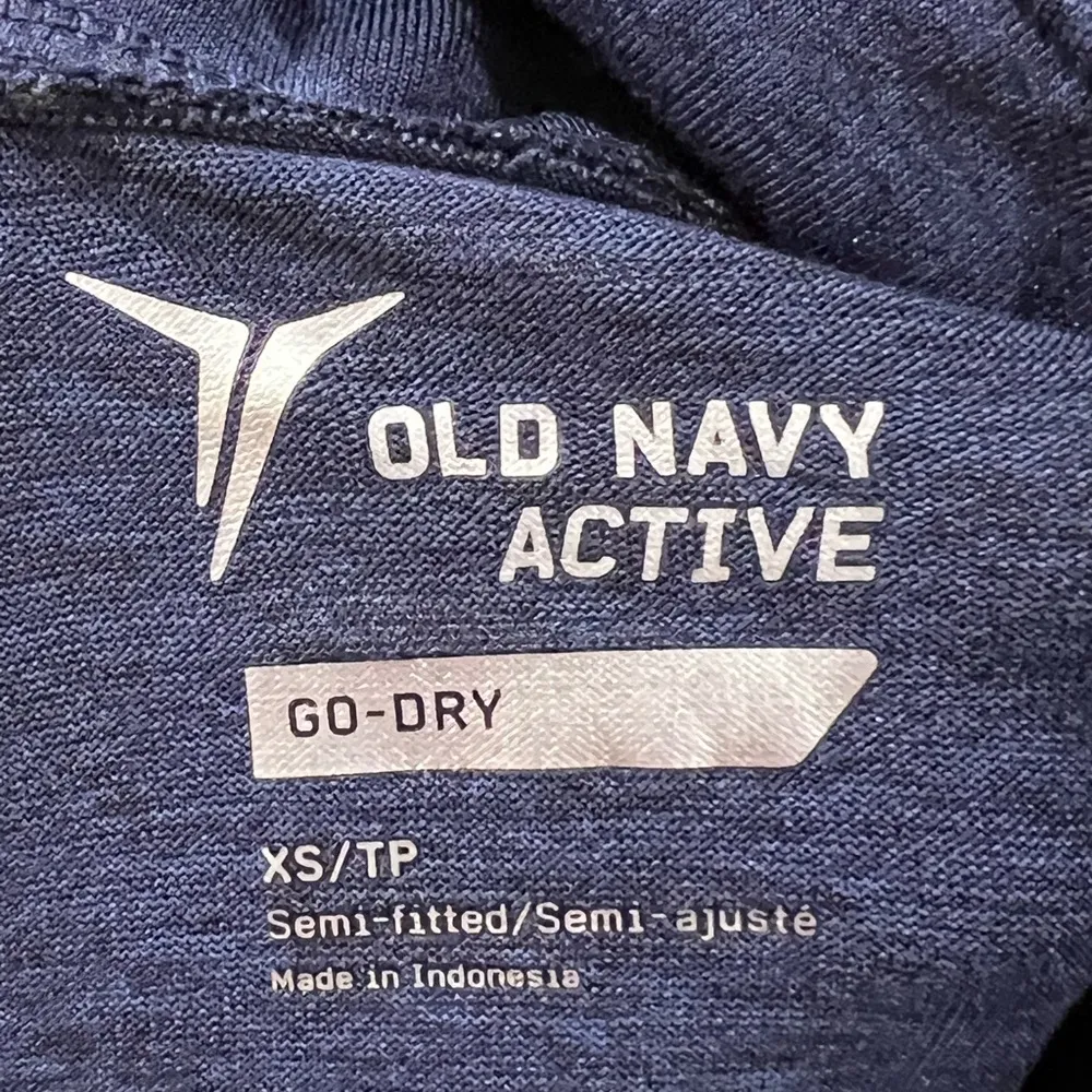 OLD NAVY ACTIVE Go-Dry Women's 1/4 Zip Pullover Jacket Top Blue Size XS - Image 3