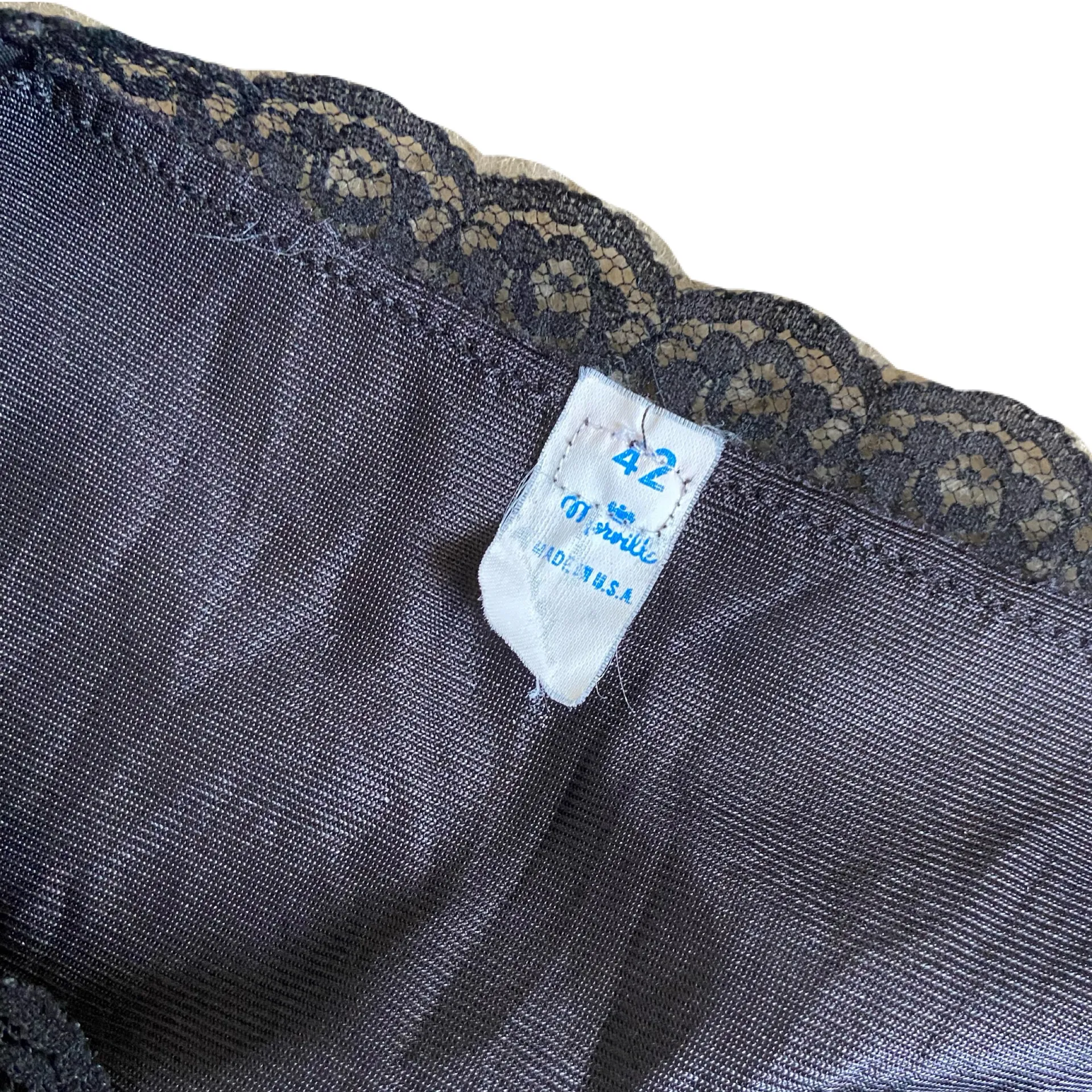 Vintage 70s Black Lace Slip Dress 🔥 - Image 4