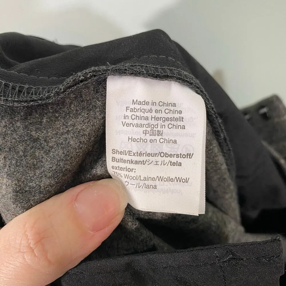 J Crew Women's Grey Pinstripes Easy Pull On Wool Pants Size 4 #K3775 - Image 5