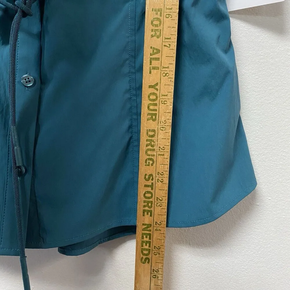 Athleta Women's Levitate Poplin Tank Size XS TP Borealis Blue Green Top Blouse - Image 9