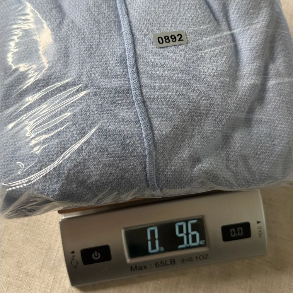 KJUS Cowl Neck Kessy Sweater Light Blue Cotton Cashmere Blend Pullover Size L - Image 7