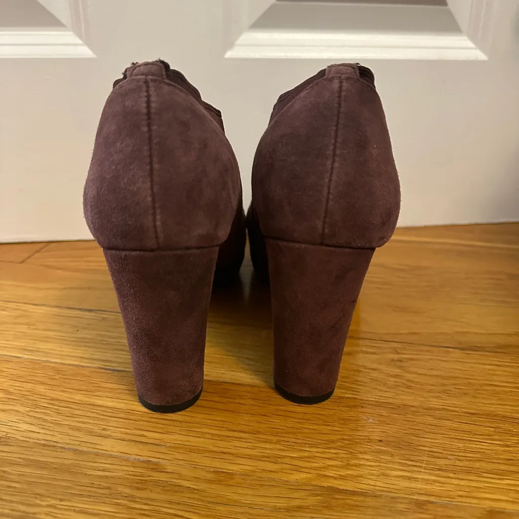 CLARKS KENDRA MIX BURGUNDY WINE MAROON SIZE 8 3.5" HEEL NEW - Image 6
